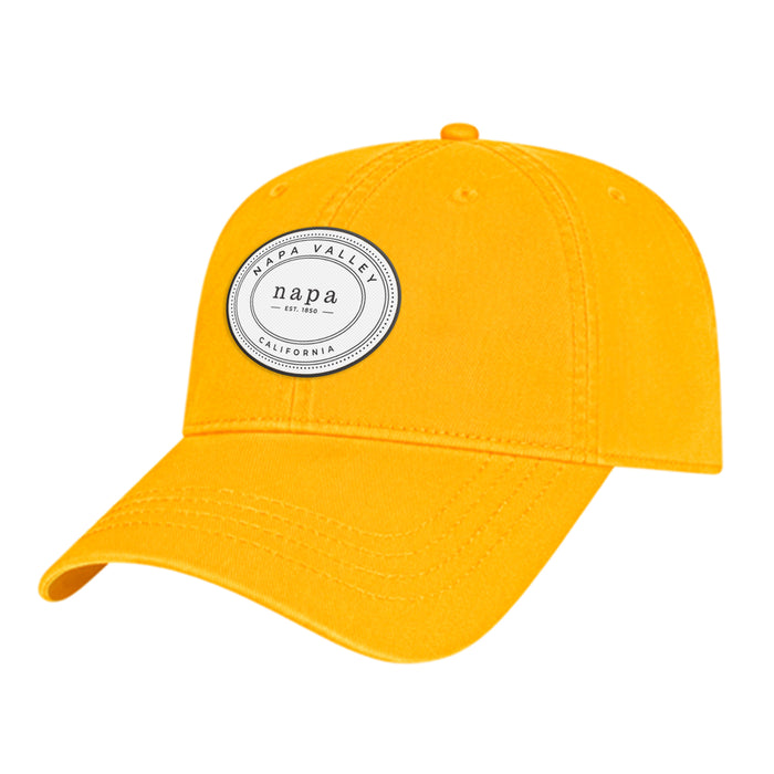 Custom OVAL Cap America Washed Chino Twill Relaxed Golf Cap