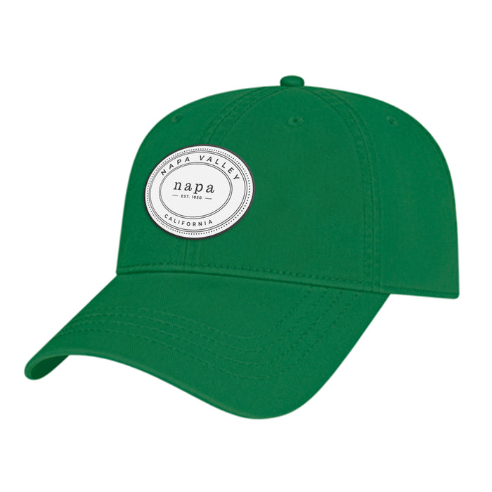 Custom OVAL Cap America Washed Chino Twill Relaxed Golf Cap