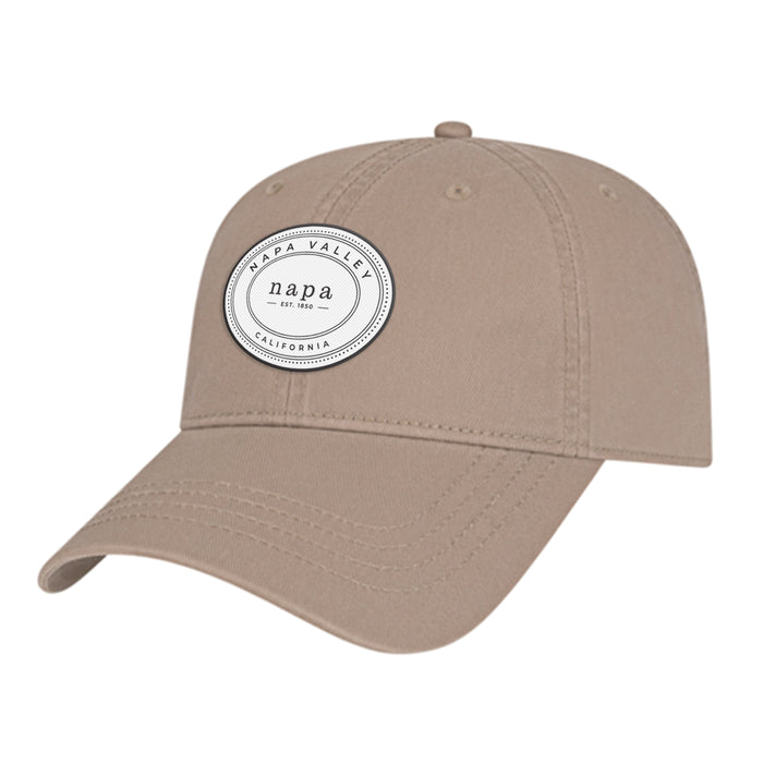 Custom OVAL Cap America Washed Chino Twill Relaxed Golf Cap