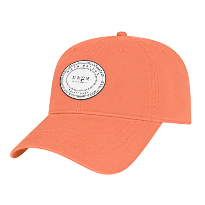 Custom OVAL Cap America Washed Chino Twill Relaxed Golf Cap