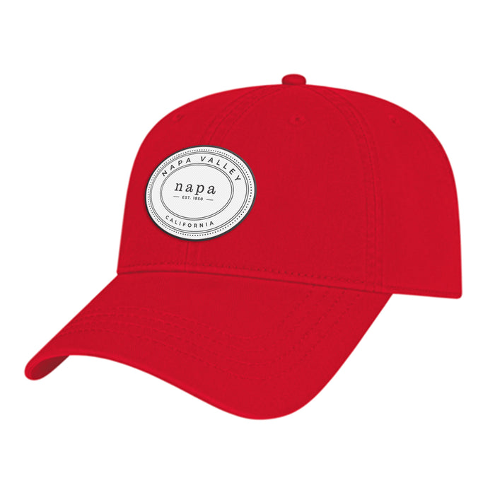 Custom OVAL Cap America Washed Chino Twill Relaxed Golf Cap