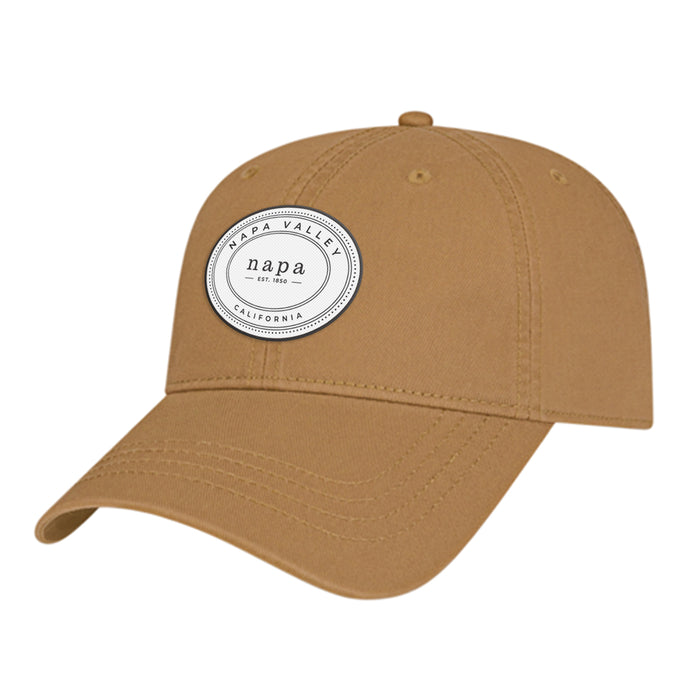 Custom OVAL Cap America Washed Chino Twill Relaxed Golf Cap