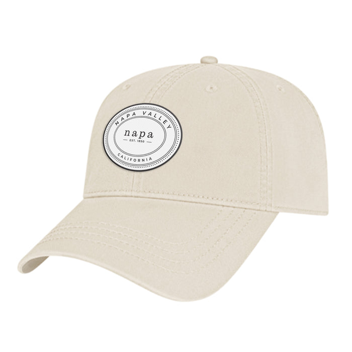 Custom OVAL Cap America Washed Chino Twill Relaxed Golf Cap