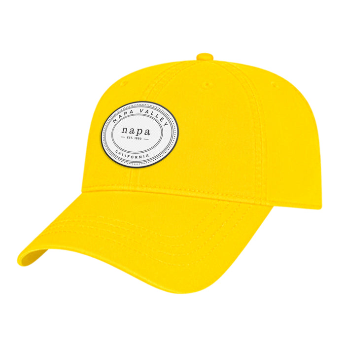 Custom OVAL Cap America Washed Chino Twill Relaxed Golf Cap