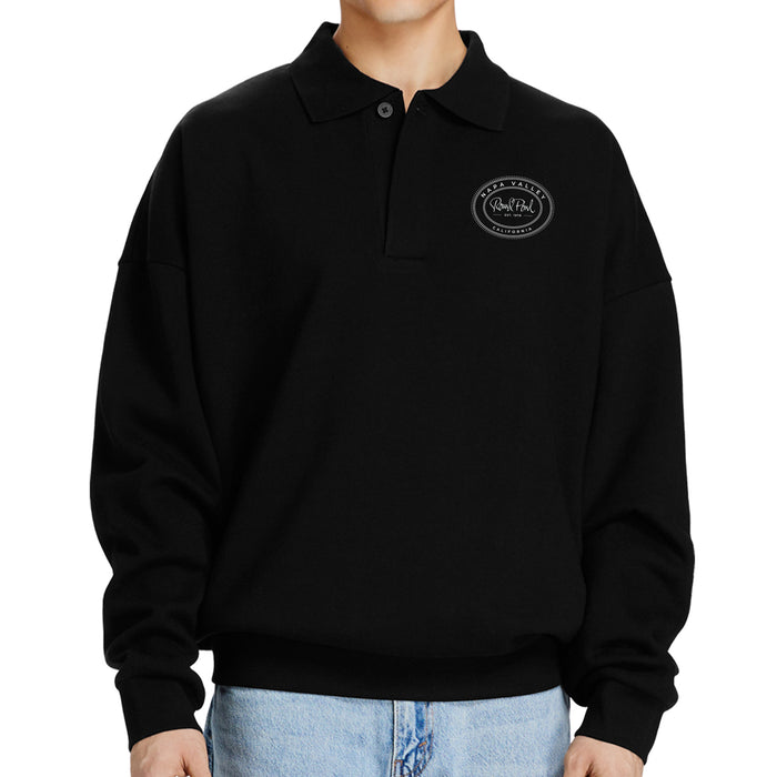 Custom OVAL Lane Seven Men 13 Oz. Element Polo Collar Crewneck