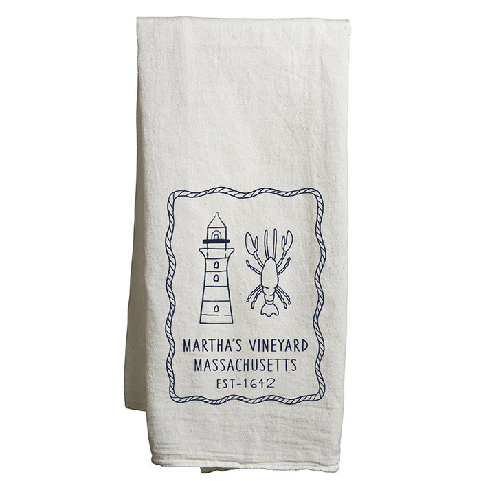 Custom SALTY Flour Sack Tea Towels - White