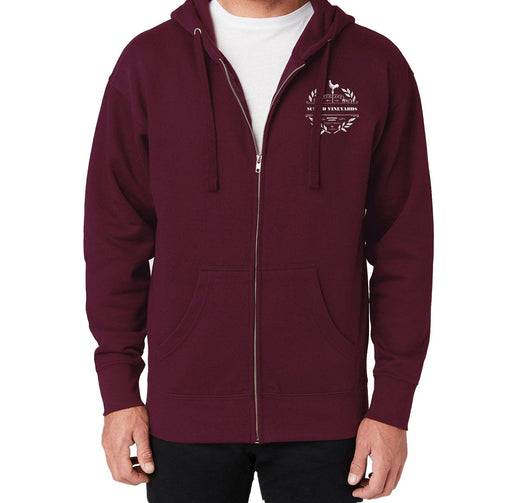 Cotton Heritage Unisex Premium 8.5 oz Fleece Flat cord Zip Hoodie Vintage - Mercantile 12