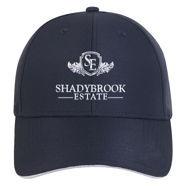 Custom BRAND/LOGO Wholesale Quake City Micro Check Performance Contrast Sandwich Cap Printed with a Customizable STRIPE COLLECTION Design