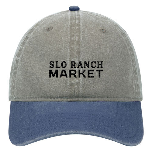 Custom BRAND / LOGO Washed Cotton Twill 6 Panel Low Cap