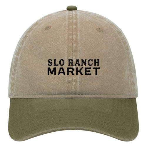 Custom BRAND / LOGO Washed Cotton Twill 6 Panel Low Cap