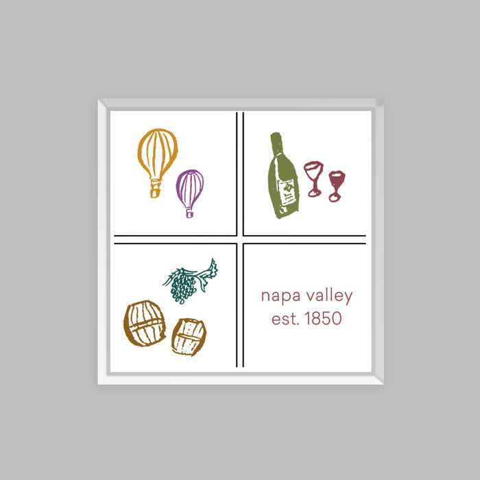 Custom BRAND / LOGO 1/4 Acrylic Fridge Magnets