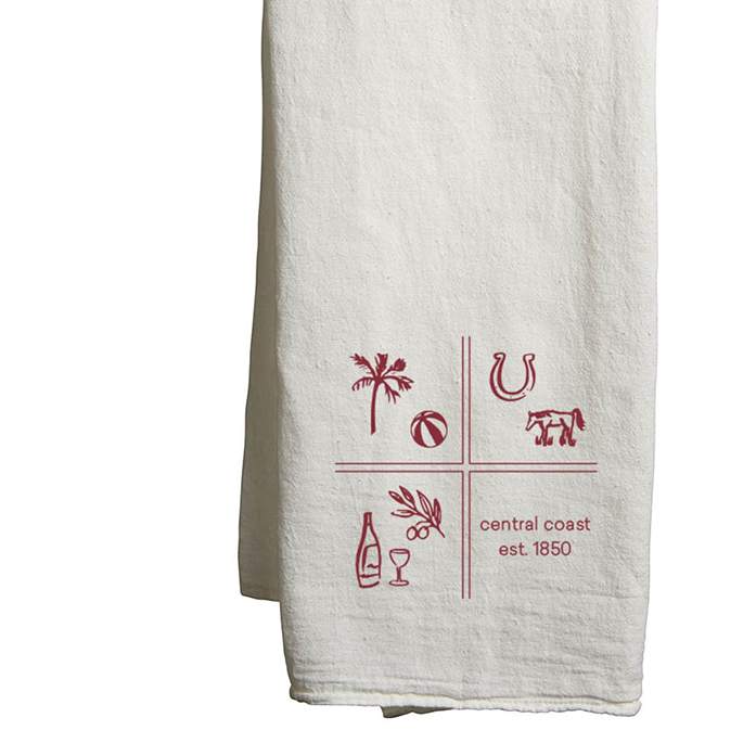 Custom SQUARES Flour Sack Tea Towels - White