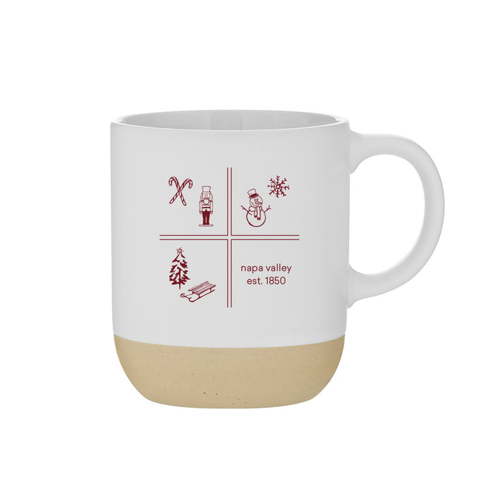 Custom SQUARES 17 Oz. Ceramic Matte Terra Mug