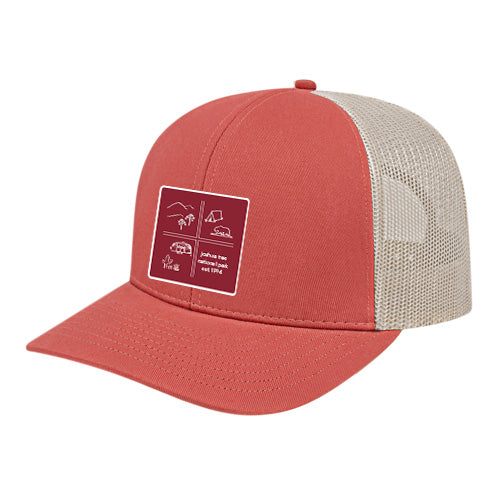 Custom SQUARES Cap America Semi Twill 6 Panel Trucker Cap