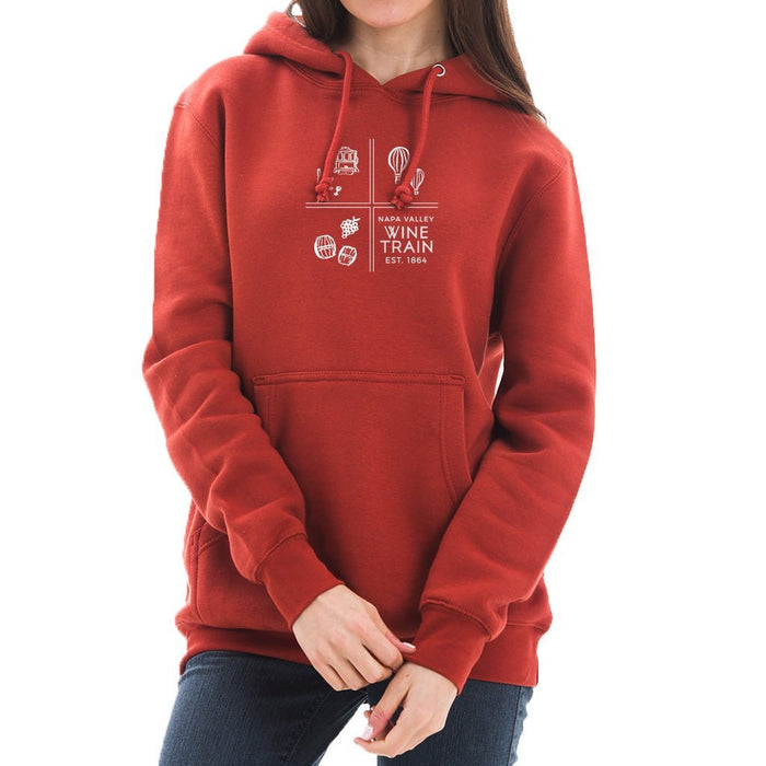 Custom SQUARE Lane Seven Unisex 10 Oz. Heavyweight Pullover Poly Cotton Hoodie