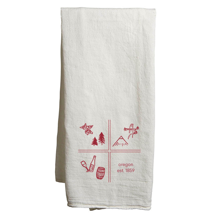 Custom SQUARES Flour Sack Tea Towels - White