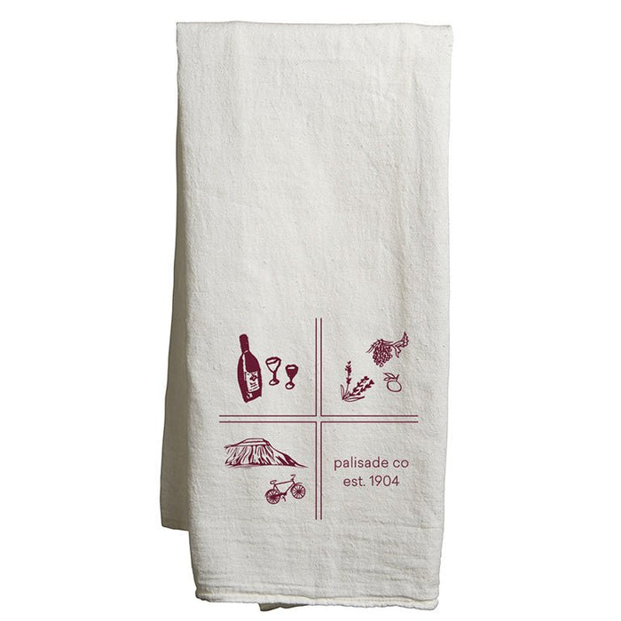 Custom SQUARES Flour Sack Tea Towels - White