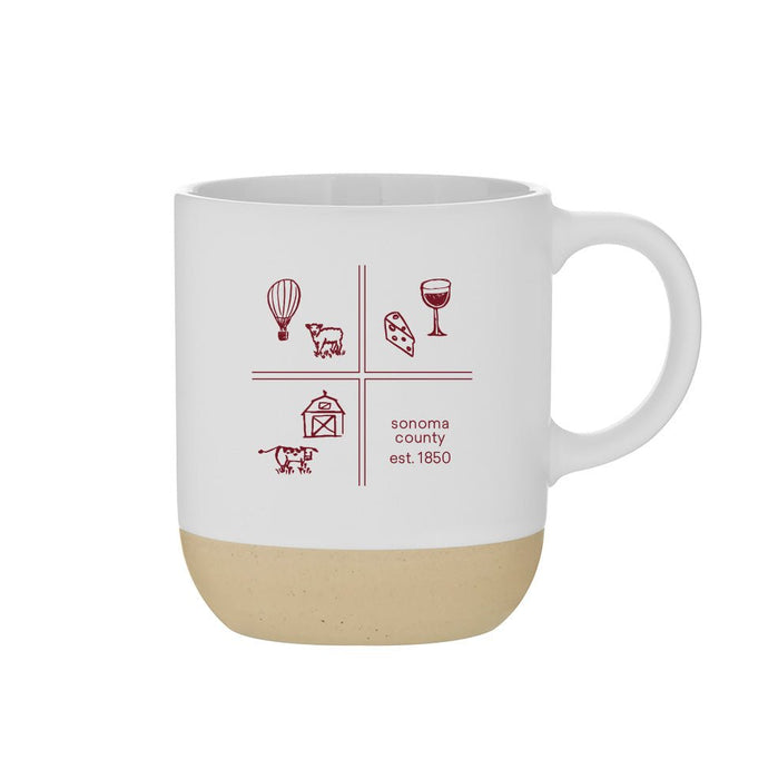 17 oz. Terra Mug Printed with a Customizable SQUARES COLLECTION Design