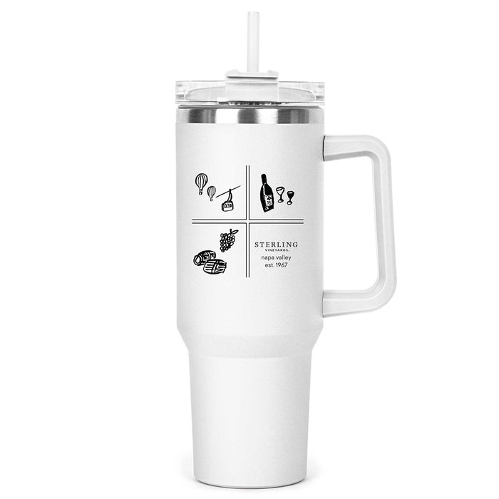 Custom SQUARES 40 Oz. Stainless Big Boom Mug