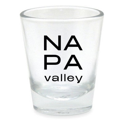 Custom BRAND / LOGO 2 Oz. Clear Glass XD Shot Glass