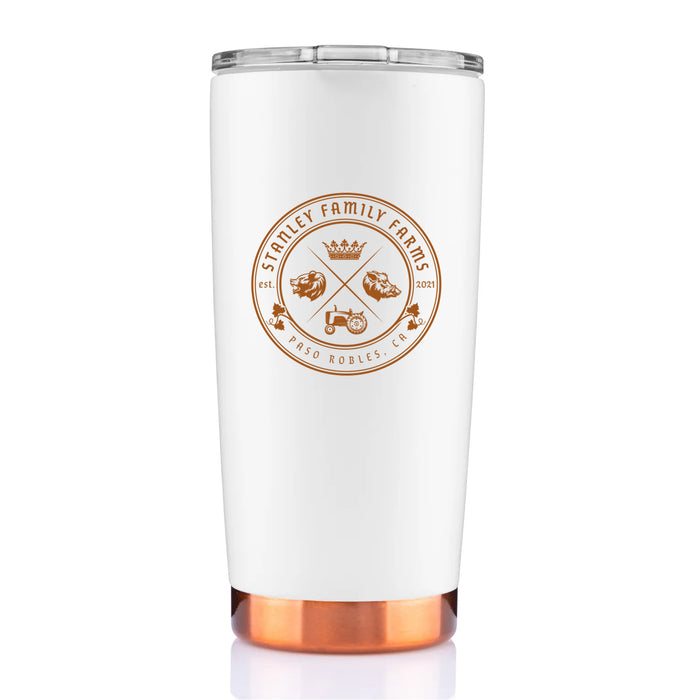 Custom BRAND / LOGO 20 Oz. Stainless Stocky Tumbler