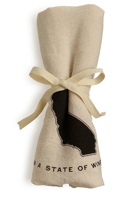 Custom STATE Flour Sack Tea Towels - Natural