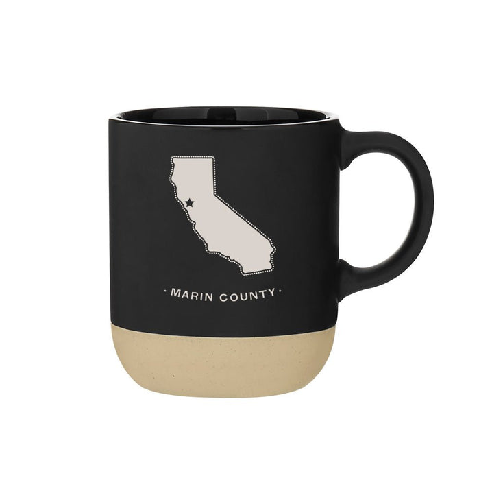 Custom State Ceramic Terra Mug Black