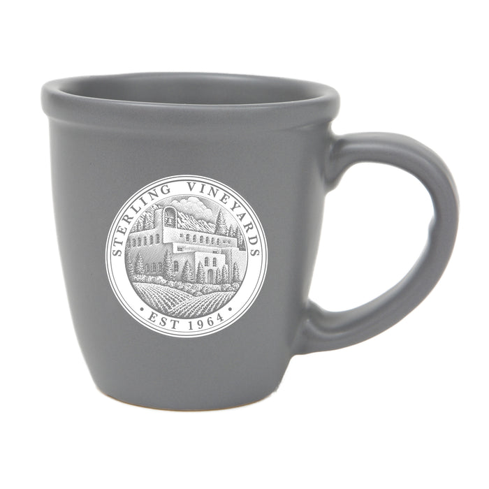 Custom BRAND / LOGO 14 Oz. Ceramic Morning Mug – Gray