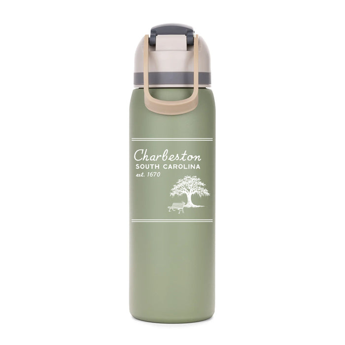Custom SUNDAY 27 Oz. Stainless Flip Water Bottle