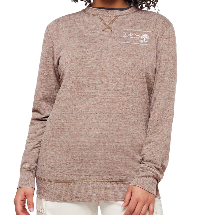 Live & Tell Unisex 7 Oz. Crewneck Pullover Vintage Wash Fleece Sweatshirt
