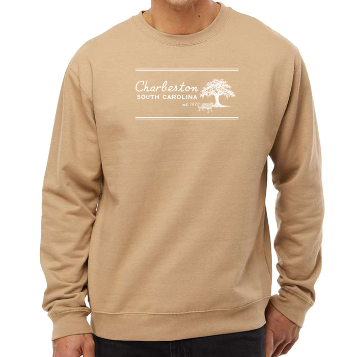 Custom SUNDAY Independent Trading Co. Unisex 8.5 Oz. Midweight 8.5 Oz. Unisex Midweight Crewneck Sweatshirt