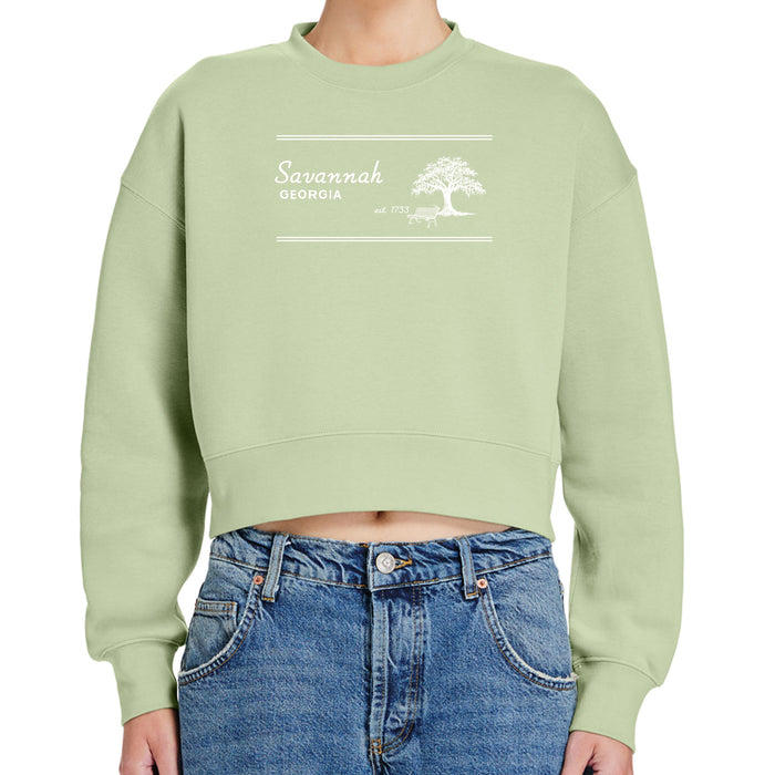 Lane Seven Ladies 9.5 Oz. Relaxed Crop Crewneck