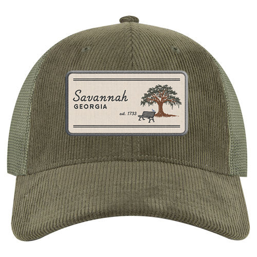 Custom SUNDAY COLLECTION Corduroy Low Profile Trucker Cap