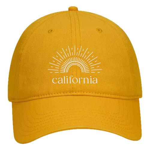 Custom SUNSHINE Otto Cap Garment-Washed Cotton Twill Dad Hat