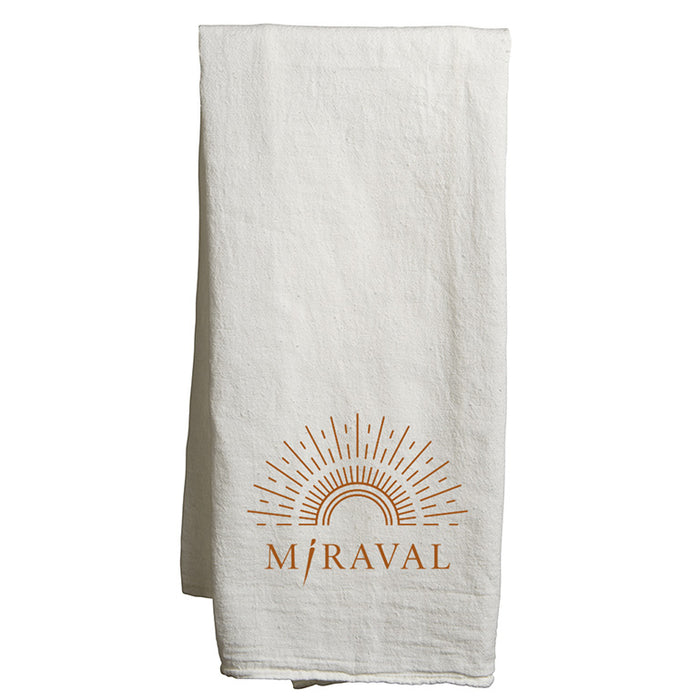 Custom SUNSHINE  Flour Sack Tea Towel - White