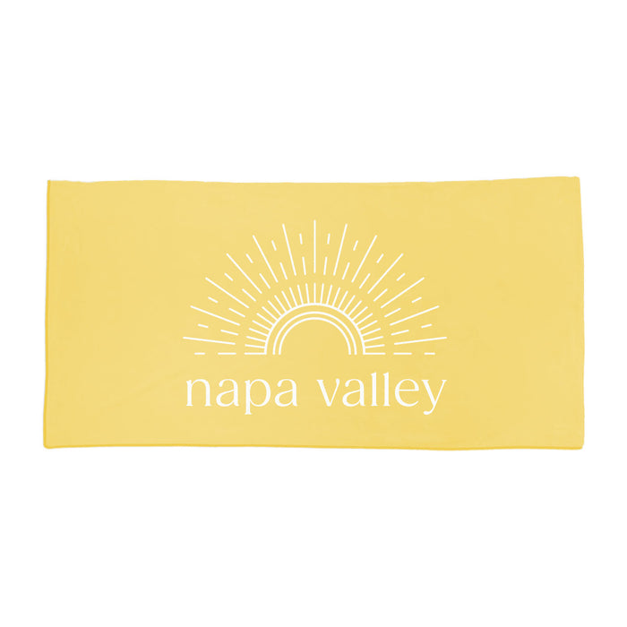 Custom BRAND / LOGO Microfiber Velour Towel