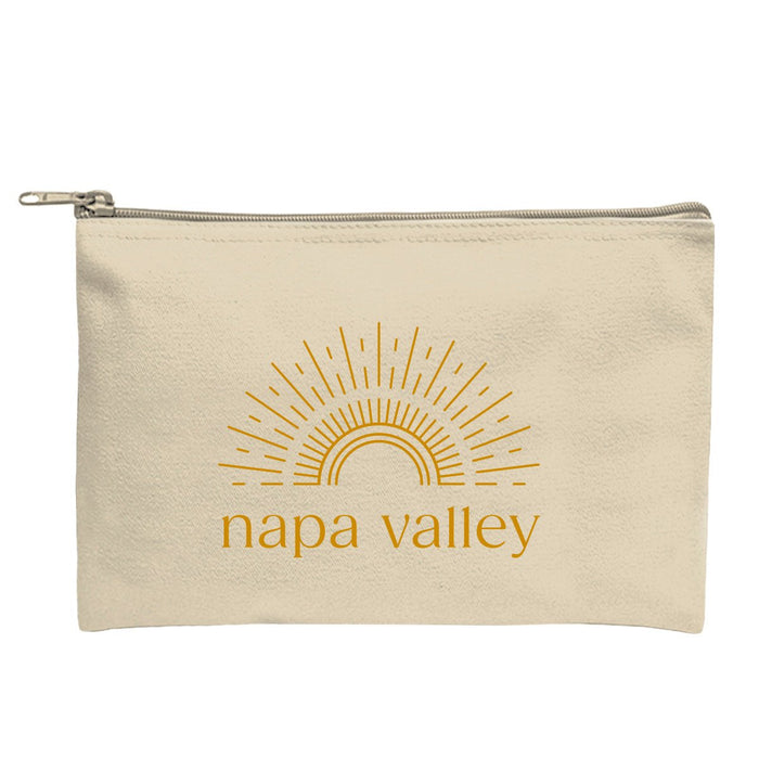 Custom BRAND / LOGO 14 oz. Recycled Canvas Zippered Pouch
