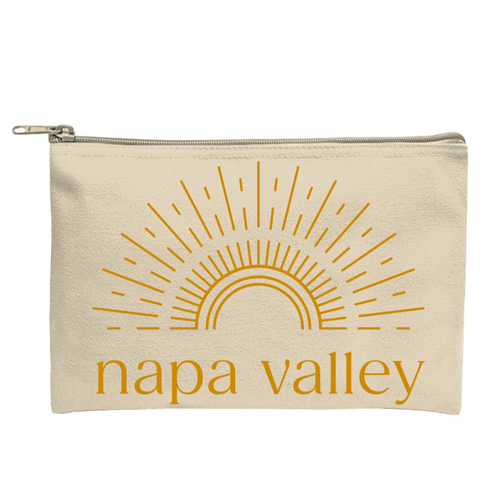Custom BRAND / LOGO 14 oz. Recycled Canvas Zippered Pouch