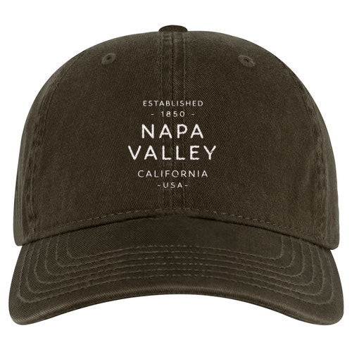 Custom TEXT Otto Cap Garment Washed Cotton Dad Cap