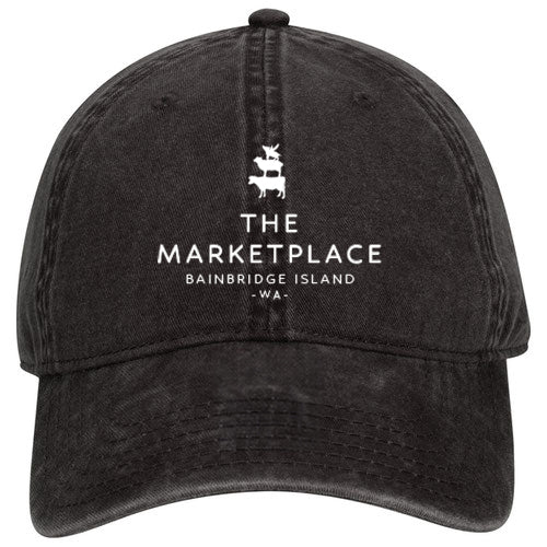 Custom TEXT Otto Cap Garment-Washed Pigment-Dyed Cotton Twill Dad Hat