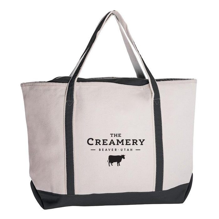 24 Oz. Large Zippered Boat Tote Customized with your Brand or Logo - Mercantile 12