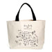 18 Oz. Heavyweight Tote in a Customizable Calligraphy Map Collection Design - Mercantile 12