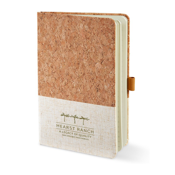 Custom BRAND / LOGO  5.5X8.25 Fabric Hardcover Journal
