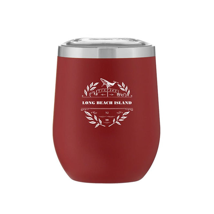 Custom VINTAGE 12 Oz. Insulated Stemless Wine Cup