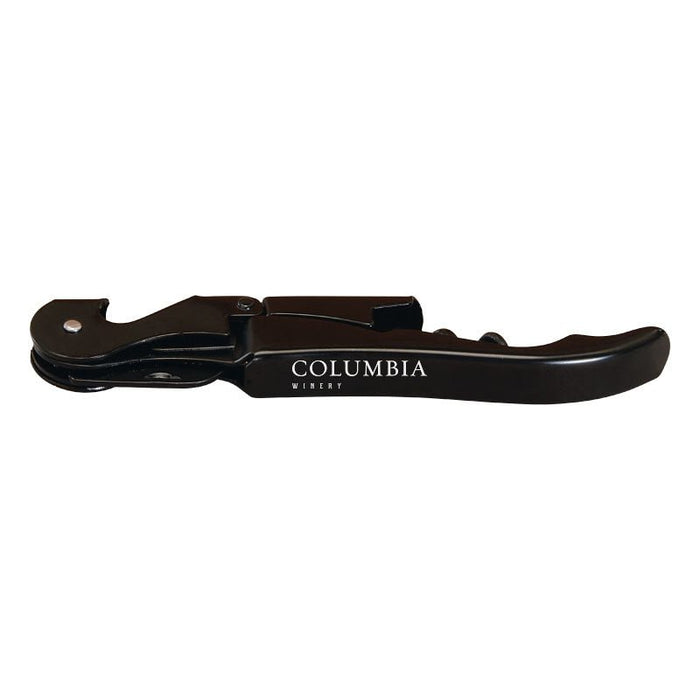 Custom BRAND / LOGO Deluxe Hinged Stainless Steel Corkscrew