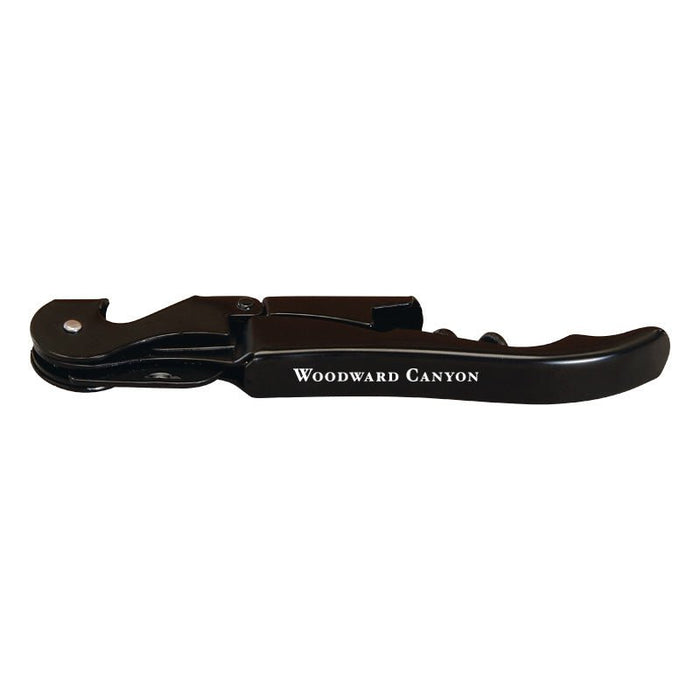 Custom BRAND / LOGO Deluxe Hinged Stainless Steel Corkscrew