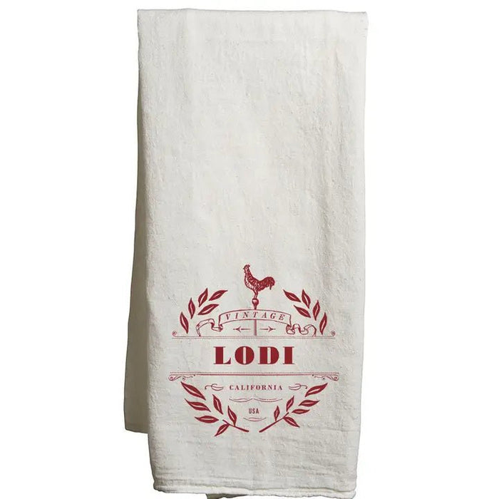 Custom VINTAGE Flour Sack Tea Towel - White