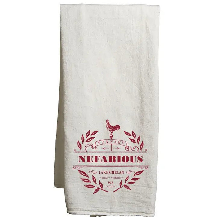 Custom VINTAGE Flour Sack Tea Towel - White