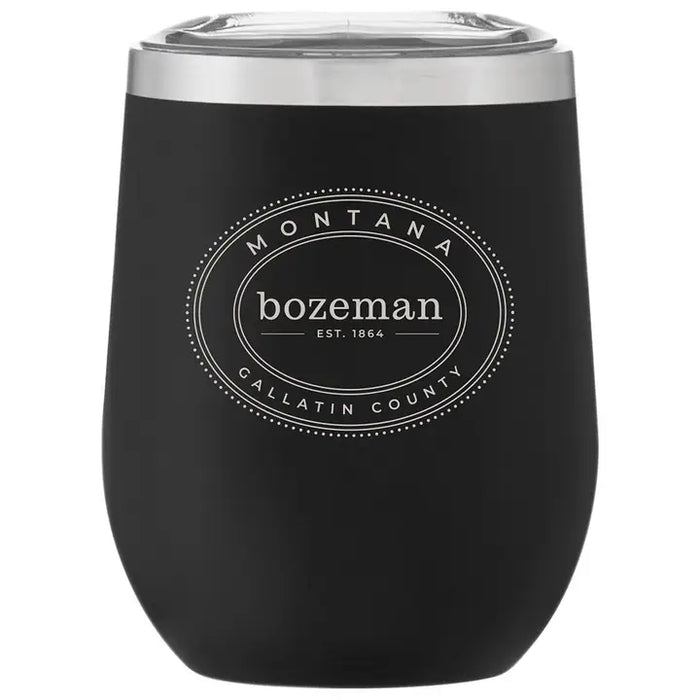 Custom OVAL 12 Oz. Insulated Stemless Wine Cup