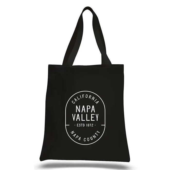 Custom Wholesale 12 Oz. Colored Canvas Simple Tote Bag Printed in CAPSULE COLLECTION Design